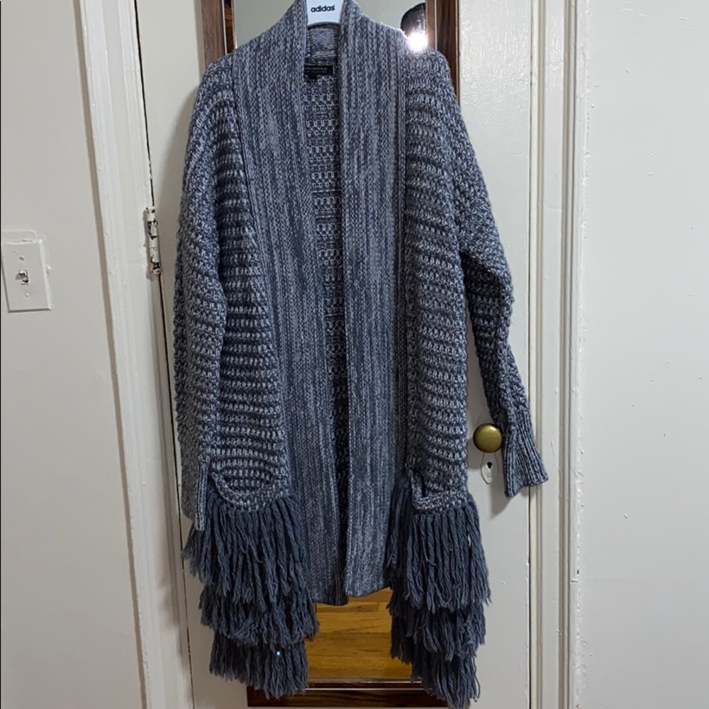 Banana republic fringe cardigan